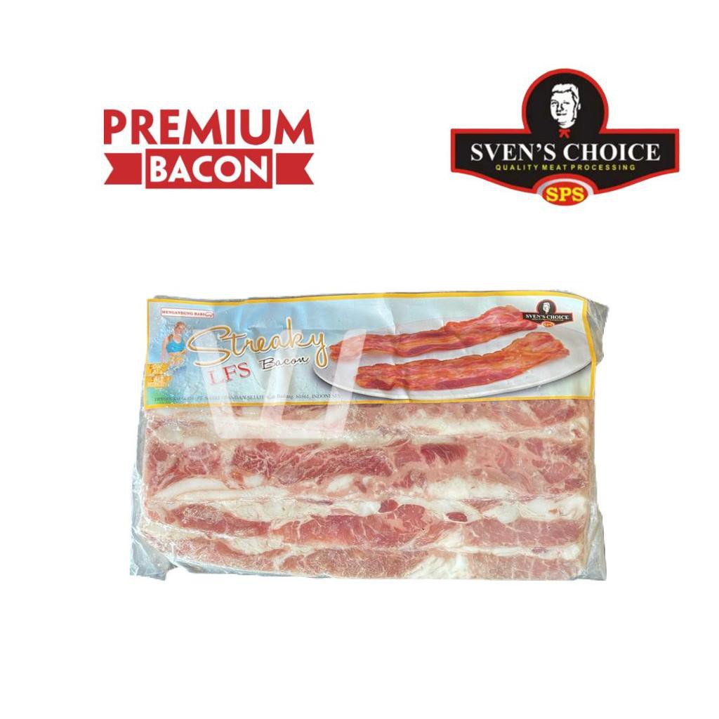 

Daging Bacon Low Fat Salt LFS Sven's Choice 250g Sven
