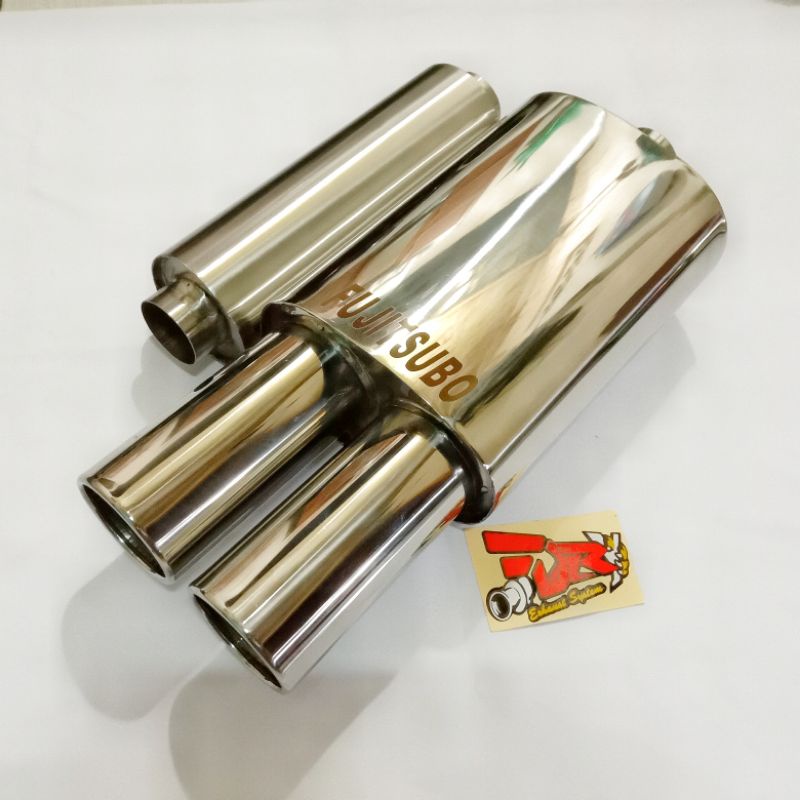 Knalpot Mobil FUJITSUBO CABANG STENLIS + RESSONATORCivic,Jazz,Brio,HRV,CRV,Vios,Corrola,Agya,Ayla