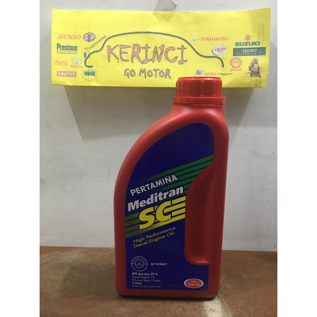 OLI MEDITRAN SC 15W-40 1L PERTAMINA - OLI DIESEL MEDITRAN SC PERTAMINA