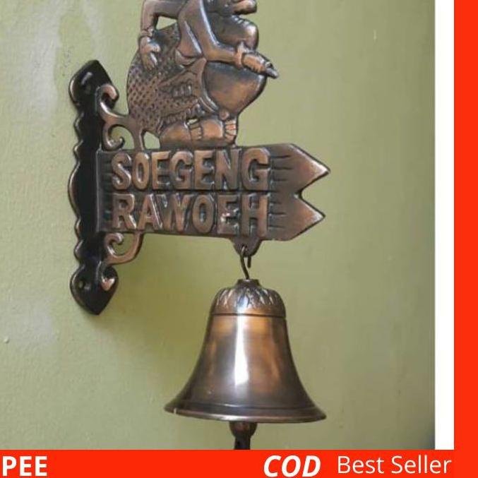 Awal Bulan Bel Pintu Rumah Lonceng Motif Semar Soegeng Rawoeh Antik Asli Kuningan / Lonceng Pagar Wa