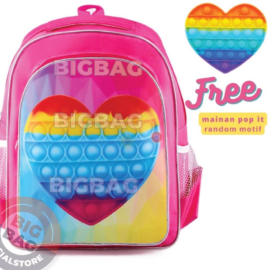 Ready Terunik RANSEL POP IT LUCU FREE MAINAN POP IT - TAS POP IT HITS - TAS ANAK TAS SEKOLAH ANAK - 