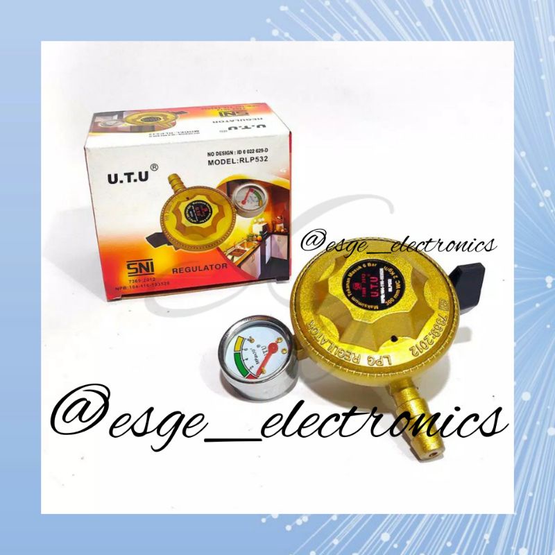 ORIGINAL REGULATOR GAS UTU REGULATOR GAS METER KEPALA GAS 532 SNI REGULATOR UTU RLP-532 300MM 2 KG