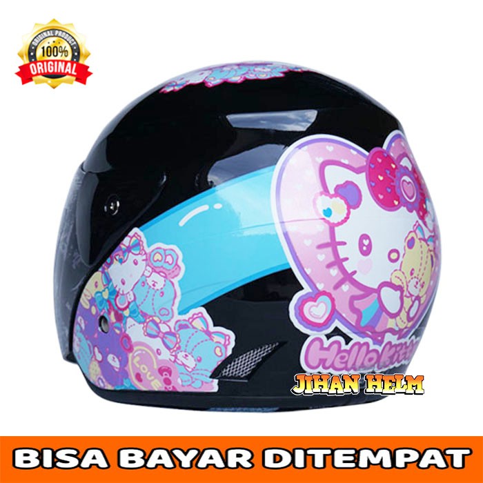 HELM / HELM GM / HELM WANITA / HELM WANITA GM EVOLUTION #15 HELLO KITTY BLACK TERMURAH