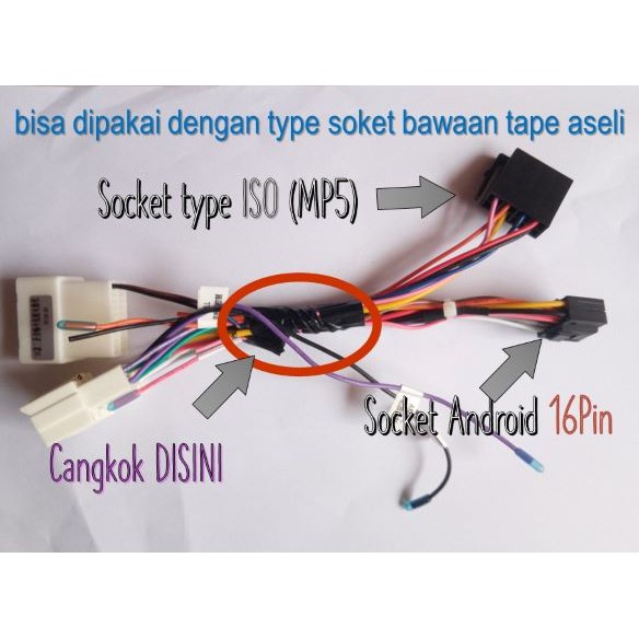 Soket PNP mobil SUZUKI ERTIGA Socket ERTIGA swift splash Wagon siap pakai soket  android 16 PIN