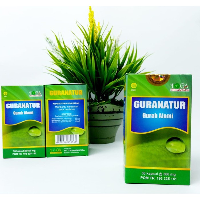 Guranatur Gurah Alami Herbal Pereda Batuk, Sinus dan Peluruh Dahak