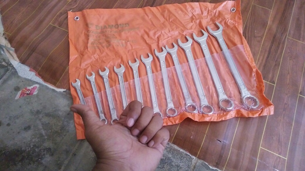 Kunci Ring Pas Set 11 Pcs Diamond 8 - 22 Mm