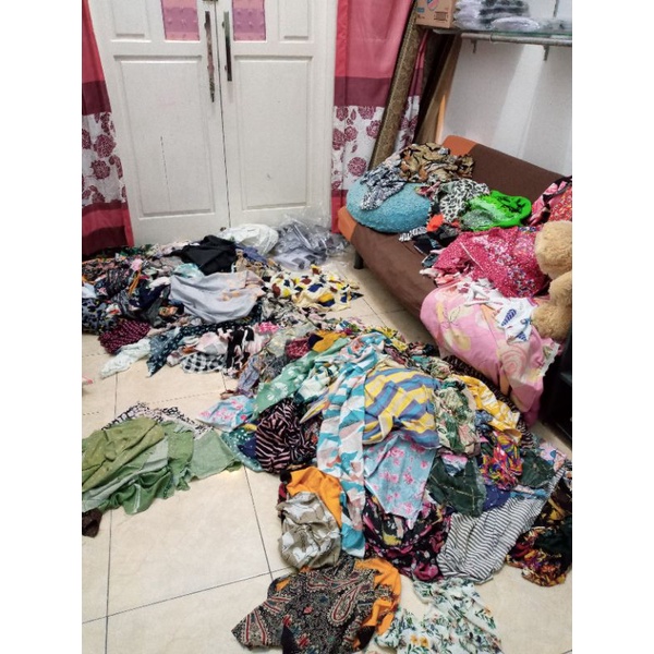 Kain rayon kiloan / Perca rayon kiloan per 0,5 kg