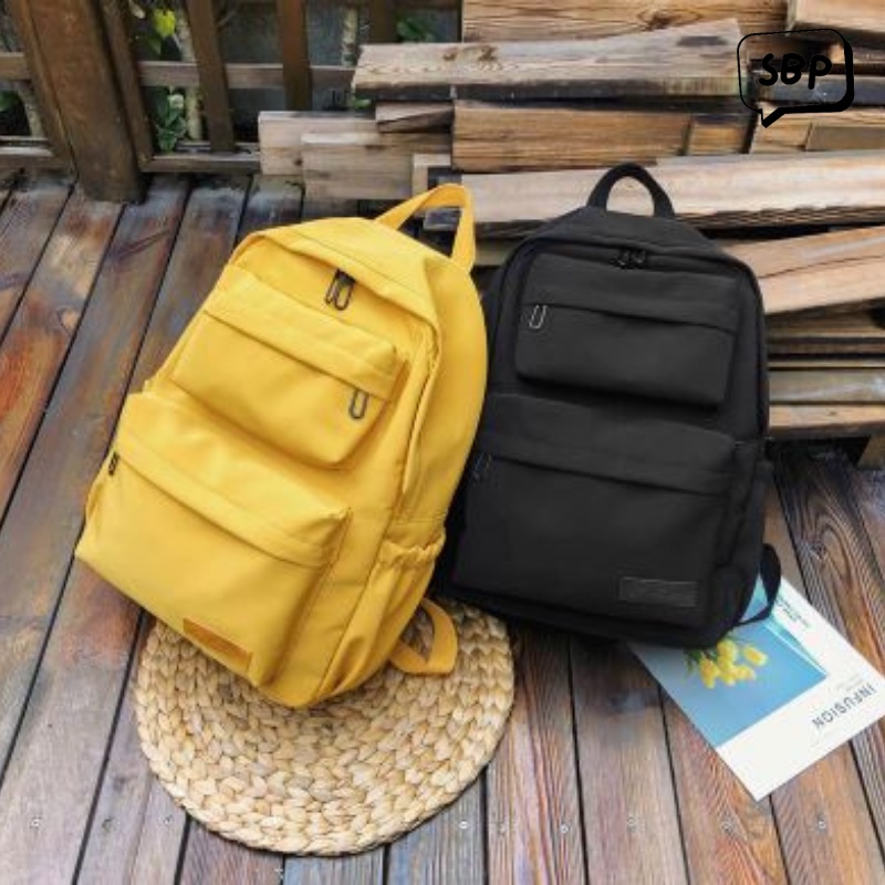 Tas Ransel - Backpack Punggung Import Premium Korea Sekolah Kuliah Outdoor Stylish Multifungsi Cewek/Cowok Terbaru 2022