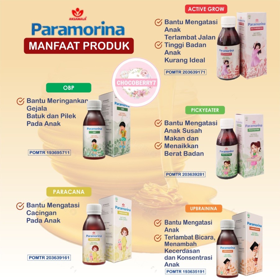 Paramorina Madu Herbal Anak Vitabumin Paramorina Paket 3 Pcs