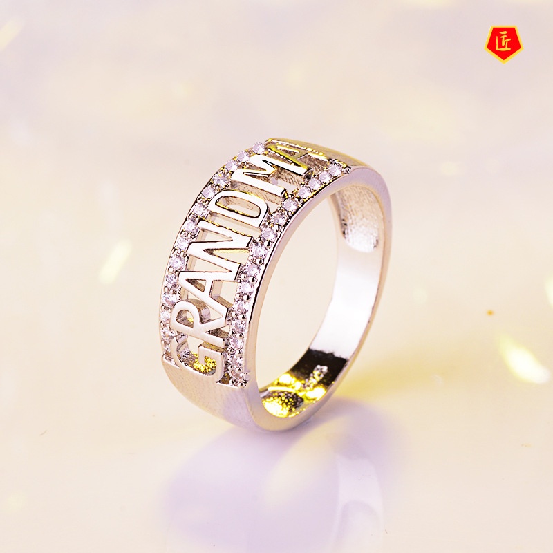 [Ready Stock]Simple Women's Diamond 18K Rose Gold Ring