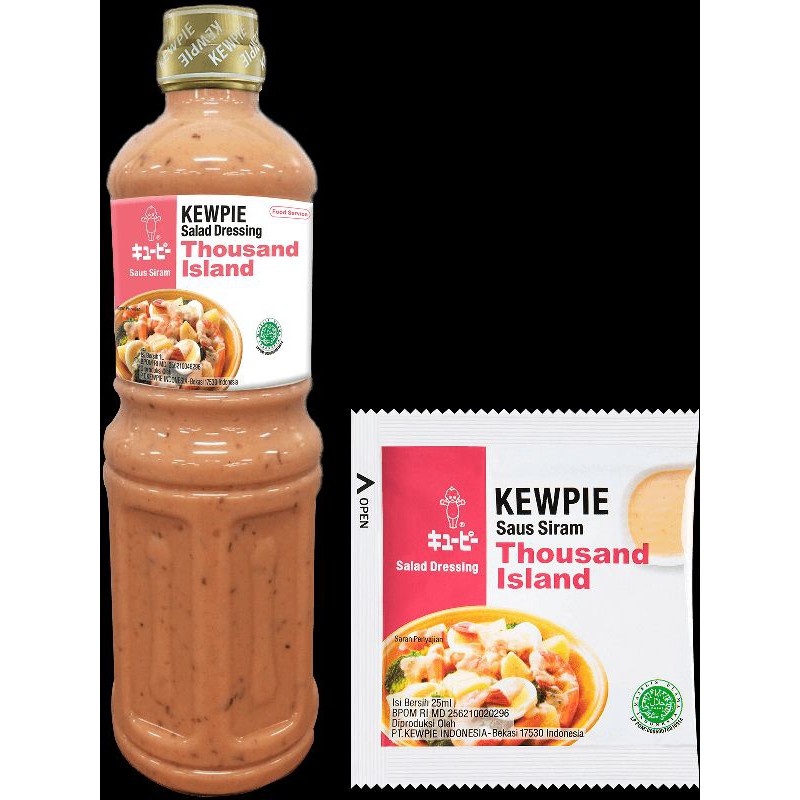 Kewpie Salad Dressing Thousand Island 1 Liter | Saus Salad Buah Sayur