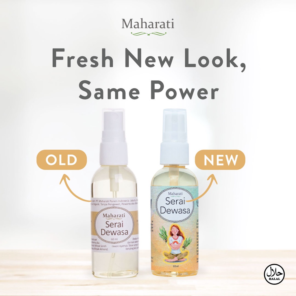 MAHARATI SERAI DEWASA ANTI NYAMUK ALAMI INDOOR &amp; OUTDOOR [250ML &amp; 500ML]