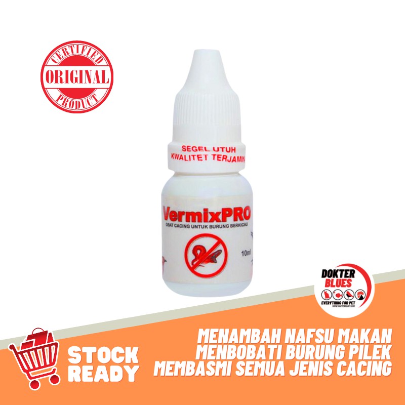 VERMIX PRO Smart Mastering Obat Burung Sakit Mata Berair Pencernaan Pernafasan Drop