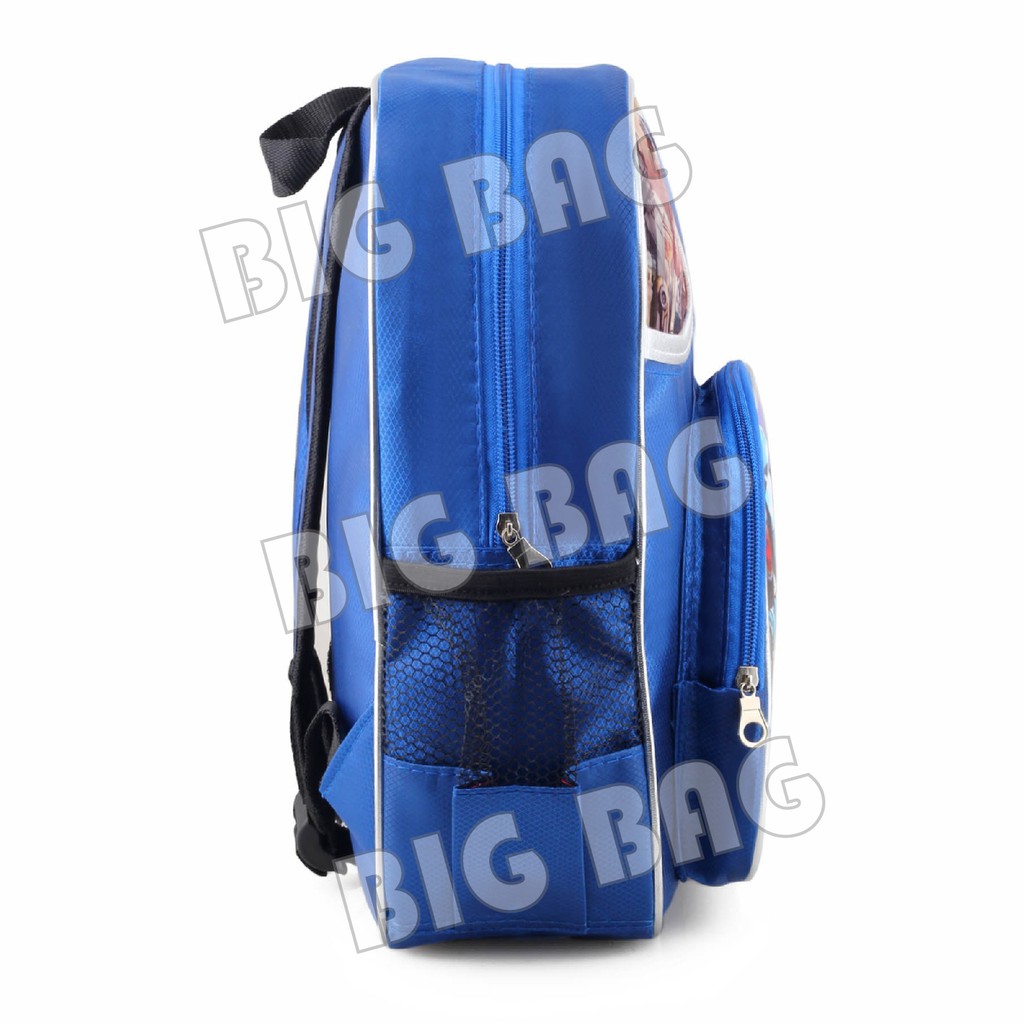 PTS - Ransel Sekolah Anak Cowo / Laki Laki Karakter - Ready For The War - Blue + FREE Lunchbox