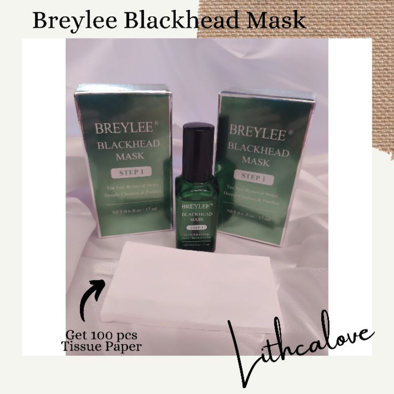 READY BRAYLEE BLACKHEAD MASK + 100 PCS PAPER MENGHILANGKAN KOMEDO