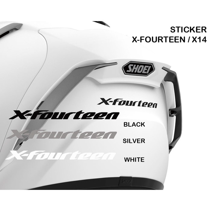 Sticker Stiker logo Helm shoei X14  x-fourteen