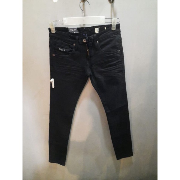 celana jeans skinny hitam 43KC4B3BK bawahan pria bombboogie