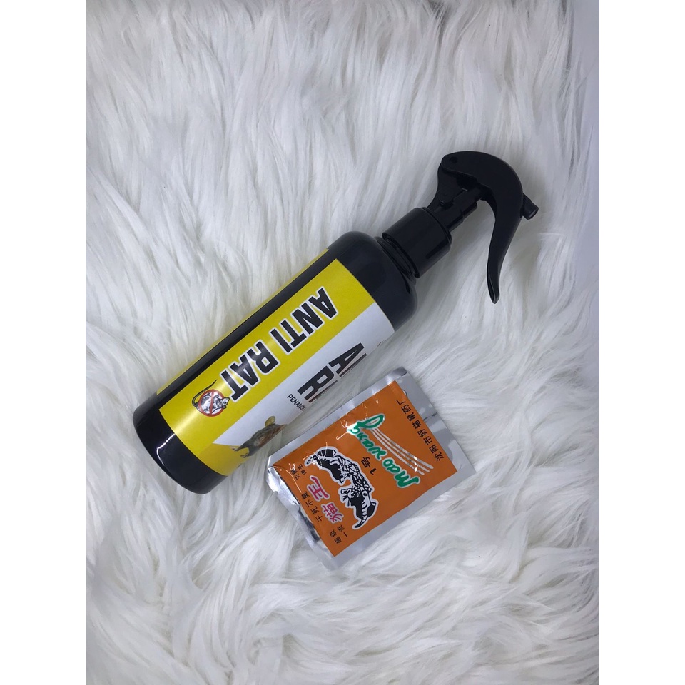 Pengusir Tikus Alat Pembasmi Pengusir Tikus Rumah di Mobil Anti Tikus Untuk Mobil Rat Repellent Ampuh Anti Tikus Mobil Top Anti Rat 250ml