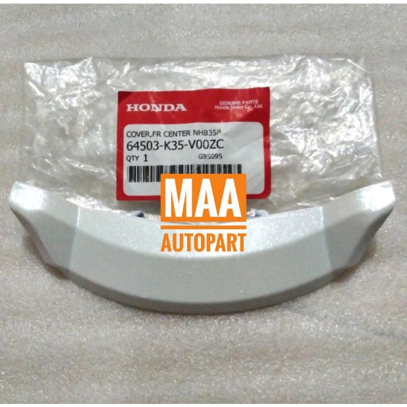 Cover Front Center Dagu Bawah Lampu Depan PCX 125 150 CBU Thailand White Putih 64503K35V00ZC Asli