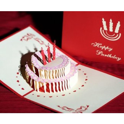 Pop It Card - Kartu ucapan 3D - Birthday Card - Kartu Ulang Tahun Lilin