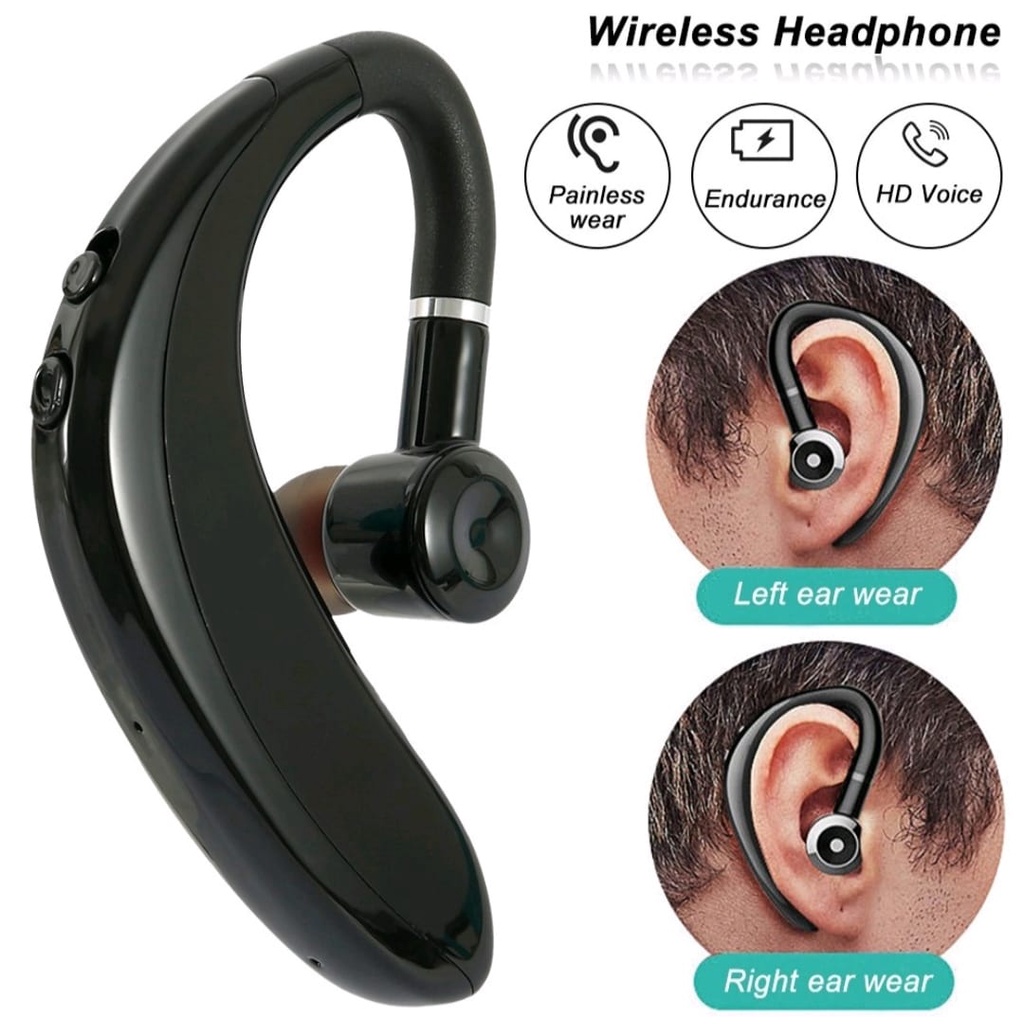 Headset / Earphone Bluetooth 5.0- Earphone Wireless S109 Business Nirkabel Dengan Mikrofon Kontrol Kebisingan-Best Quality