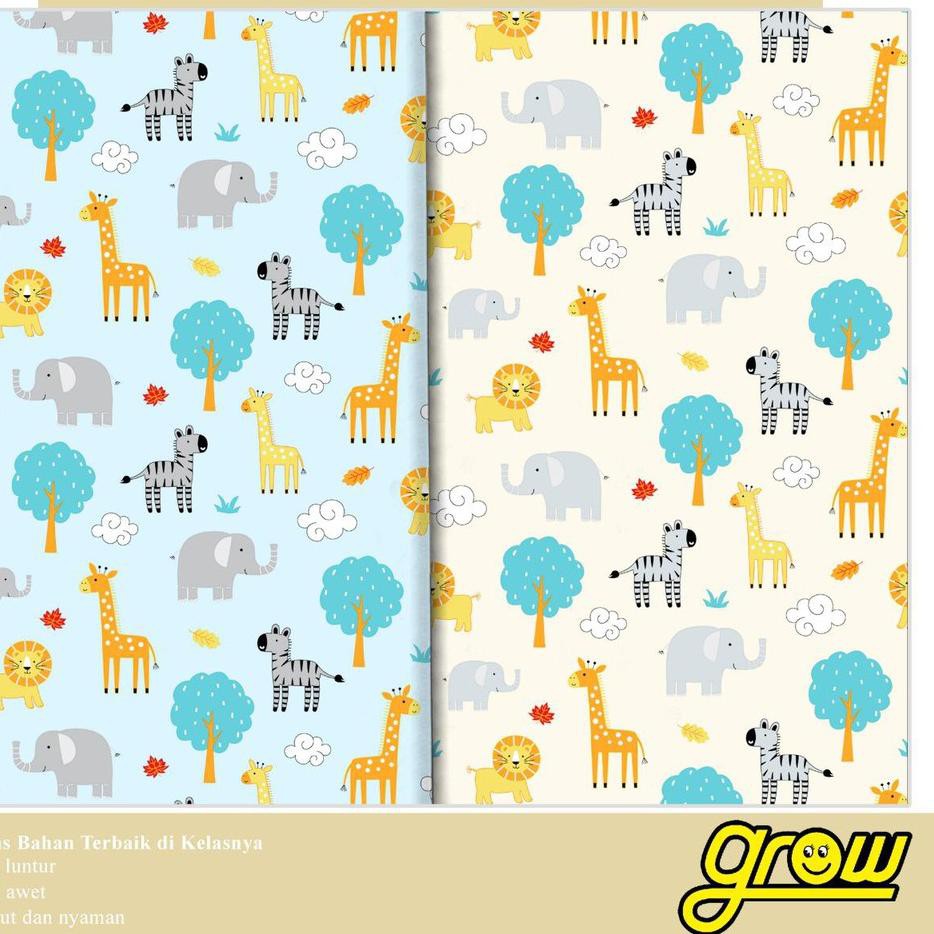 ➻ KONICO kain Katun sprei Meteran Motif karakter anak Jungle Animal l Tabur Star Esra Grow Catra ✩