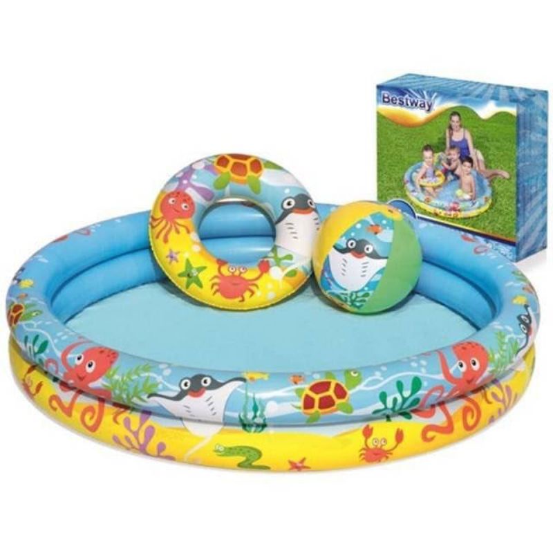 KOLAM CIRCLE + BONUS 122CM BESTWAY