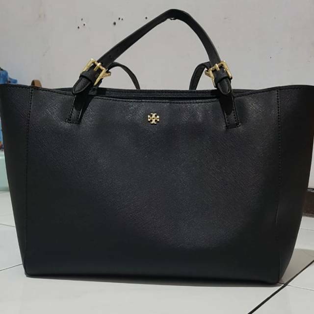 TORY BURCH ORIGINAL / TORY BURCH EMERSON SMALL TOTE BLACK