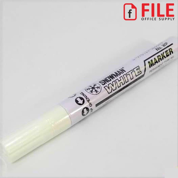 

Spidol Putih Snowman Permanen / White Permanent Paint Marker / Fine Marker