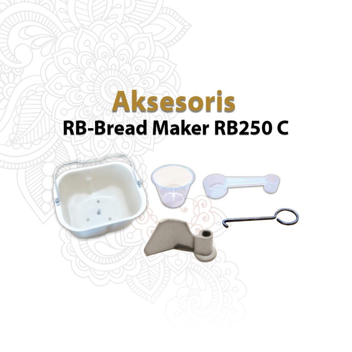 Bread Maker RB250C Kapasitas 1000g Wadah Ceramic Coating Low Watt