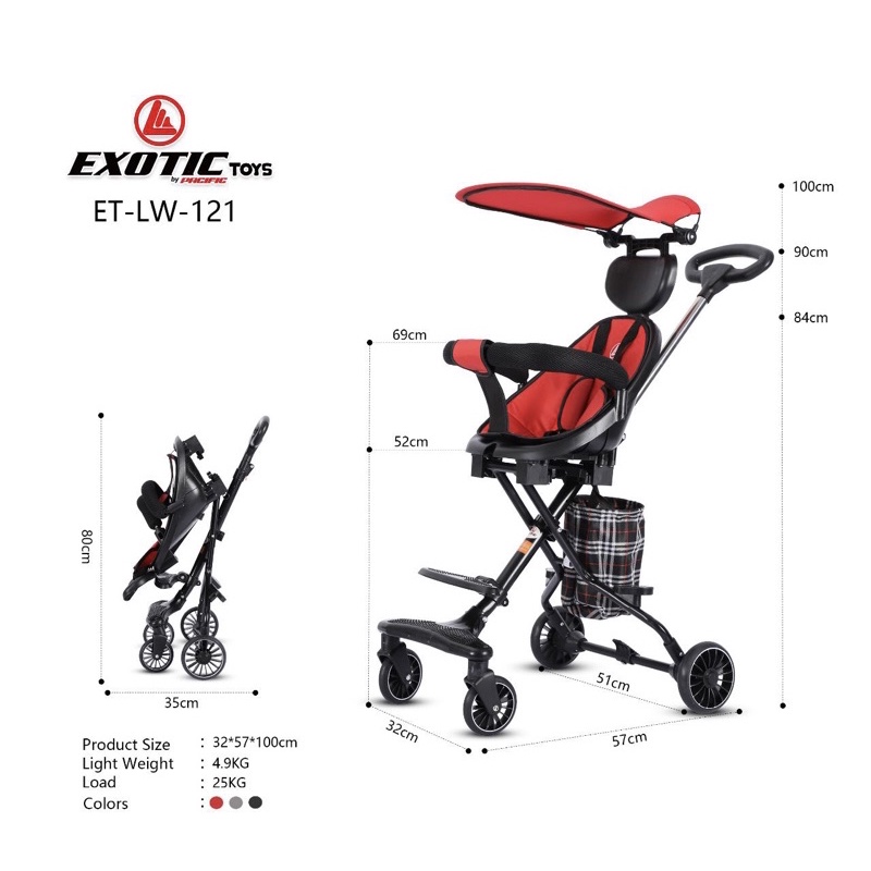 SIYA ✨ FREE BUBBLEWRAP STROLLER BABY DORONGAN ANAK MIKROTRIKE EXOTIC PACIFIC LW 121 120 126 127 131 118 211 212 979-1 959 999-1 STROLLER ANAK KERETA DORONG BAYI MURAH MUDAH DILIPAT STROLLER LIPAT