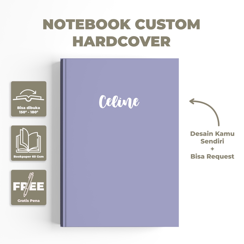 

notebook custom / notebook unik / notebook lucu / notebook estetik / notebook planner