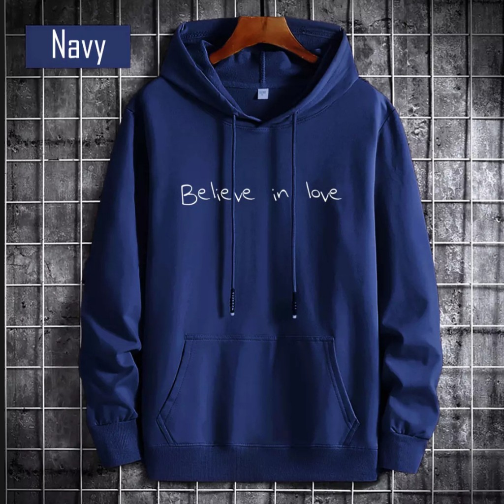 COD ( BAYAR DITEMPAT ) SWEATER HODDIE PULOVER DISTRO PREMIUM PRIA DAN WANITA BELIEVE IN LOVE