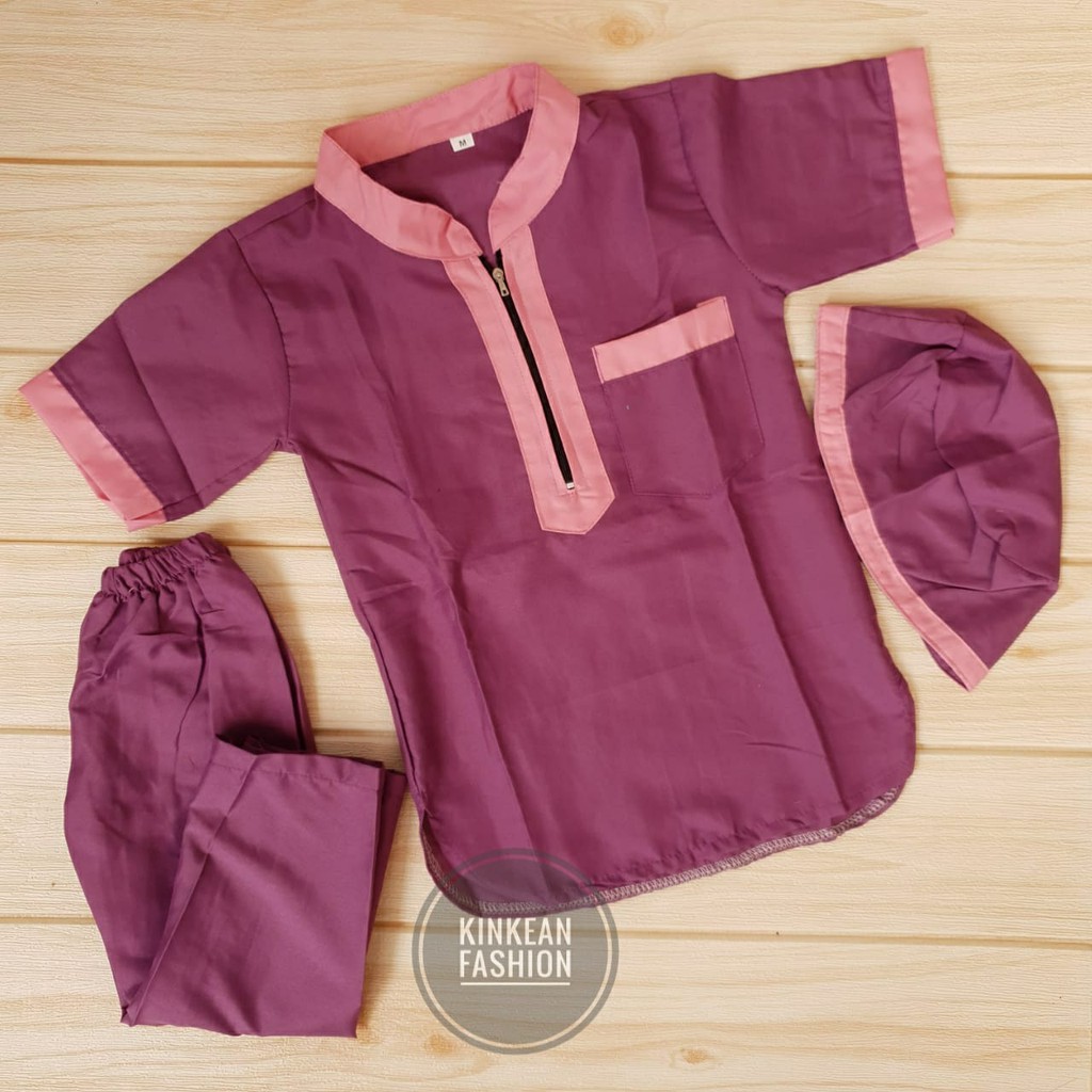 Koko Kurta Zipper Anak size M &quot;2-4 tahun&quot;