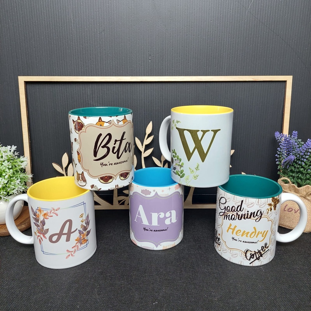 Mug Cantik Custom Nama