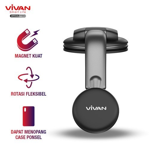 CHS 13 Vivan Car Holder Black Magnetic