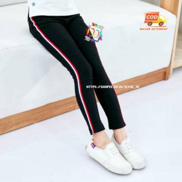 VJ Legging Stripe Anak Perempuan Usia 6Thn - 13Thn VJ Best Seller