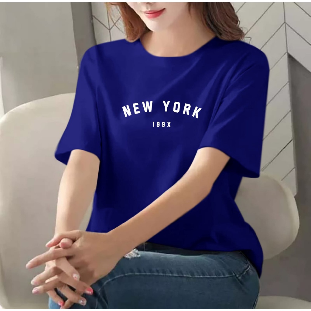 (BISA COD)~BAJU NEW YORK LENGAN PENDEK GIRL TERBARU-KAOS DISTRO WANITA KEREN LENGAN PENDEK KEKINIAN-BAJU CEWEK TRENDY TERLARIS