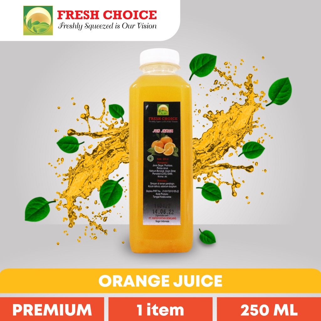 

Fresh Choice Jus Buah Jus Jeruk Orange Juice 250 ML