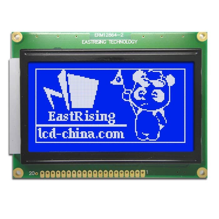 LCD 12864 128x64 128 x 64 Graphic Blue White Biru Arduino Compatible