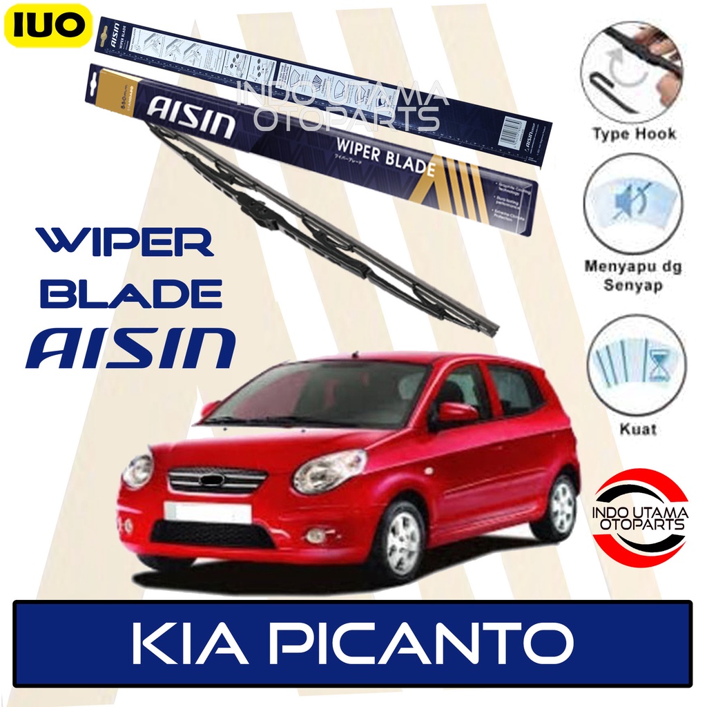 Wiper Mobil KIA Picanto AISIN Sepasang 18-20&quot; ORIGINAL