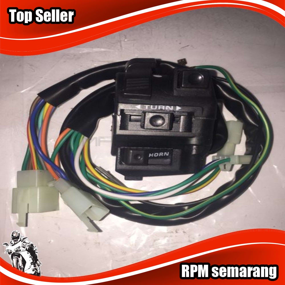 SAKLAR HOLDER switch bagian KIRI HONDA SUPRA 100 - SUPRA X - supra fit lama old tombol hitam