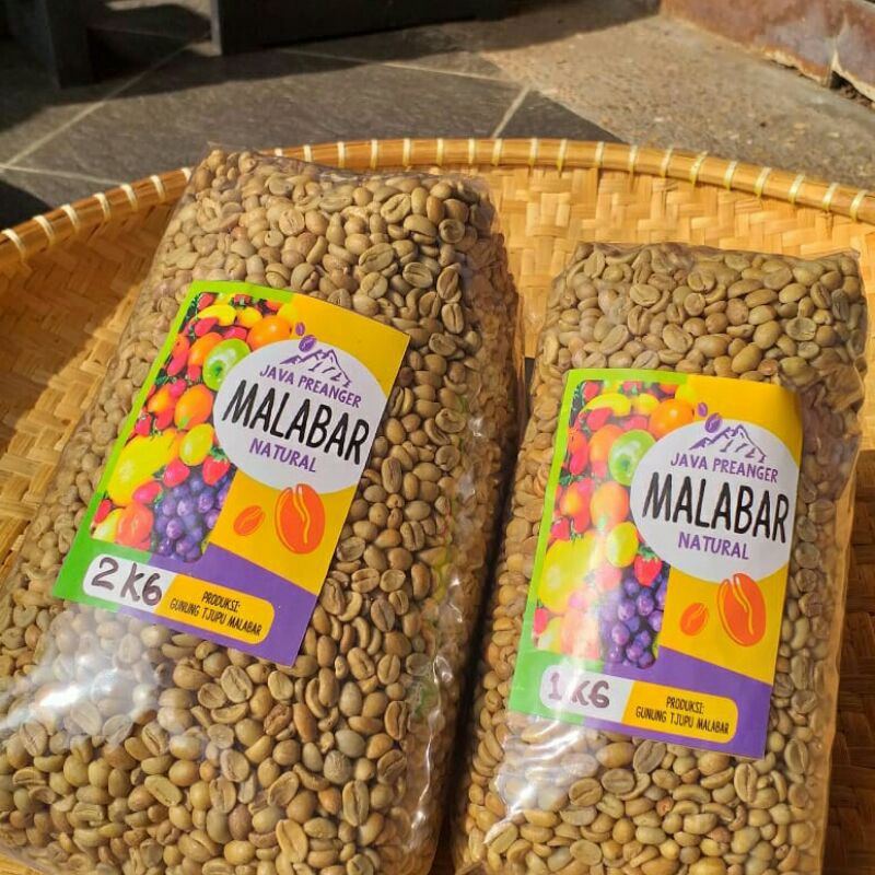 

Green Bean Malabar Natural Fruity - 1 kg | biji kopi | specialty grade | java preanger | arabika