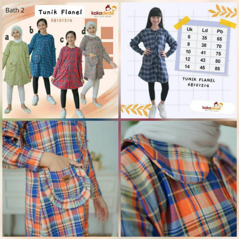 KAKADEDE - tunik flanel