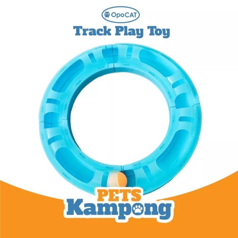 Mainan Kucing Opocat Track Play Toy bola circuit roller