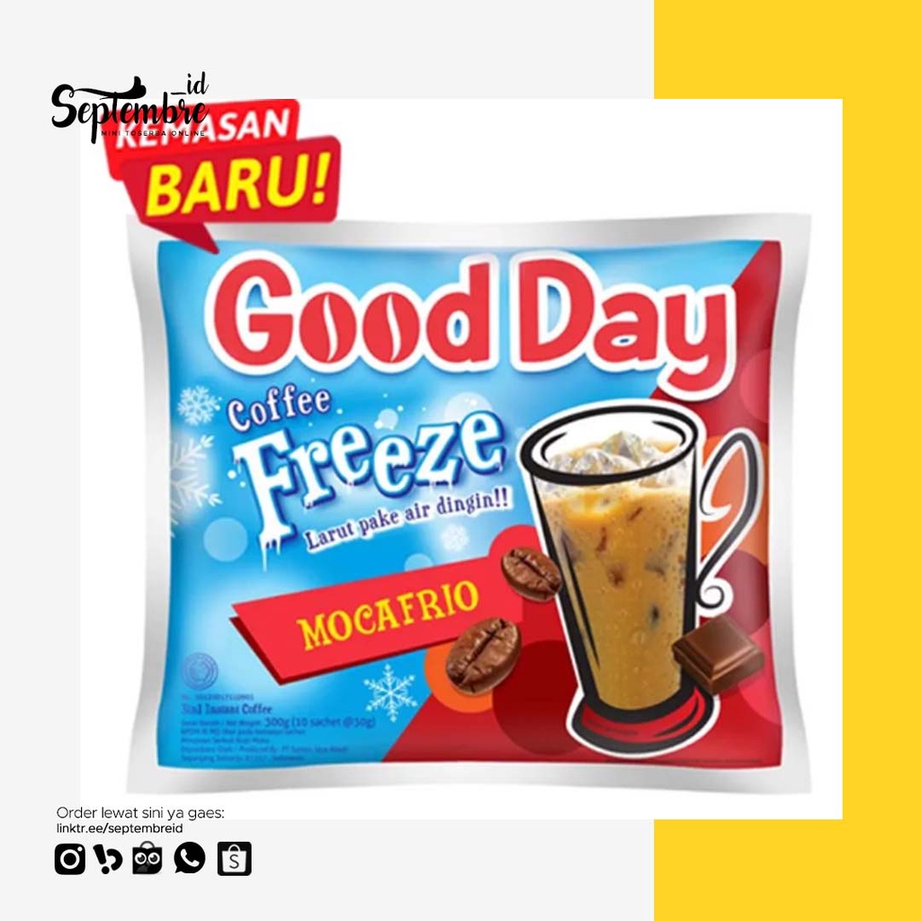 

Good Day Freeze Mocafrio Harga Per Sachet 30 Gram Kopi Bubuk Instan