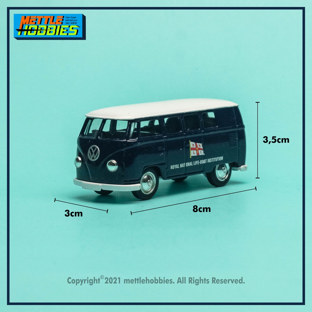 LLedo Days Gone 1955 Volkswagen Kombi Van RNLI Diecast Miniatur Replika Mobil 1:60