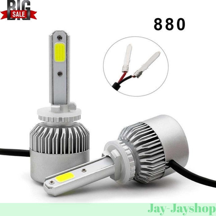 Lampu Mobil LED COB Headlight 8000LM S2 Chip 2 PCS - S2 PROMO