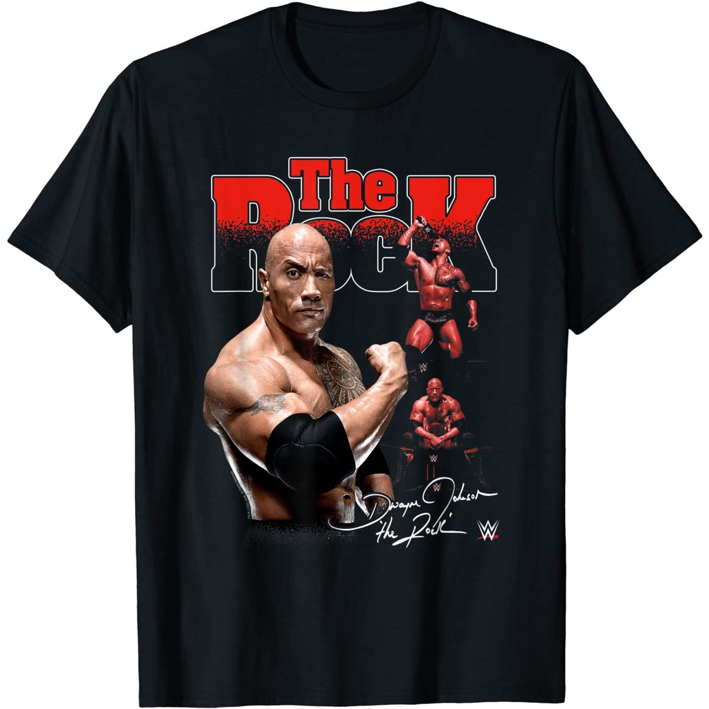 Kaos WWE The Rock Collage T-Shirt