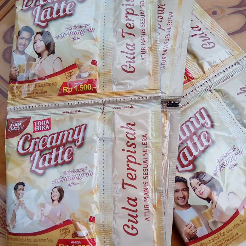 MAYORA Torabika Creamy Latte Kopi Instan Sachet 25 Gram Renceng ( ISI 5 10 )